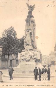 BR40970 Soissons la place de la republique monument de 1870     France