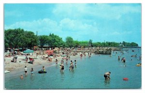 1950s/60s Beverly Beach on Chesapeake Bay, Mayo, MD Anne Arundel County Postcard