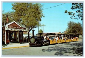 c1960 Depot Conch Tour Train Passenger Conch Key West Florida Vintage Postcard