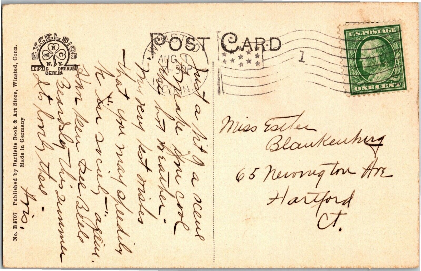 Highland Lake, Winsted CT From Kamp Kill Kare c1910s Vintage Postcard