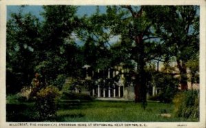 Hillcrest, The Historical Anderson Home - Sumter, South Carolina SC  