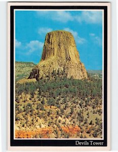 Postcard Devils Tower, Devils Tower National Monument, Wyoming