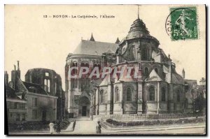 Old Postcard The Cathedral Noyon The Apse