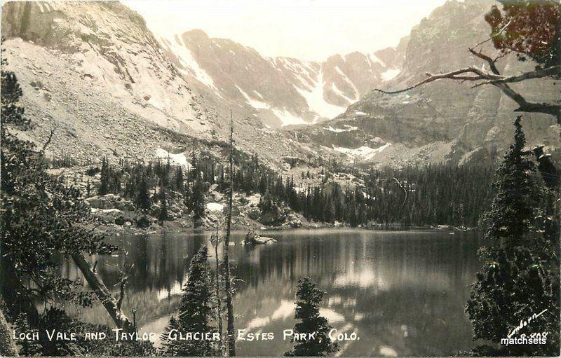 1940s Estes Park Colorado Loch Vale Taylor Glacier Sanborn RPPC 7176