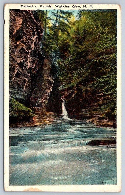 Cathedral Rapids, Watkins Glen, NY, Vintage Eagle Post Card Co. PPC