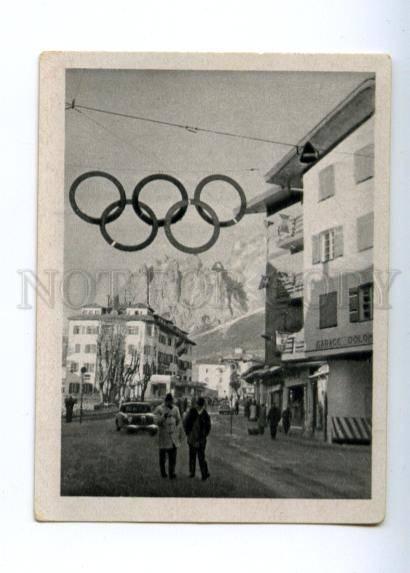 166959 Olympic Games CORTINA d'Ampezzo Garage CIGARETTE card