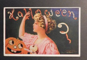 1909 USA Halloween Postcard Cover Scranton PA to Doylestown OH