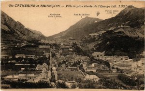 CPA Ste-CATHERINE et BRIANCON - Ville la plus élevée de l'Europe. (453736)