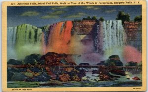 American Falls, Bridal Veil Falls, Walk to Cave of the Winds - Niagara Falls, NY