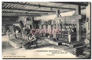 Old Postcard Folklore Harvest Vine Champagne Montebello Mareuil on Ay Vendang...