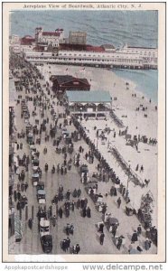 New Jersey Atlantic City Aeroplane View Of Boardwalk 1922