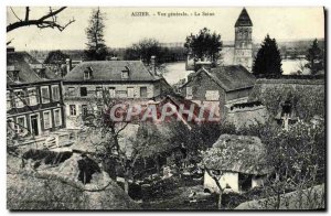 Old Postcard Aizier Vue Generale The Seine