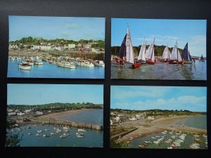 Pembrokeshire 4 x Collection SAUNDERSFOOT VILLAGE & HARBOUR c1970s Postcard