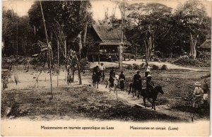 PC MISSIONARIES ON CIRCUIT LAOS INDOCHINA (a37838)