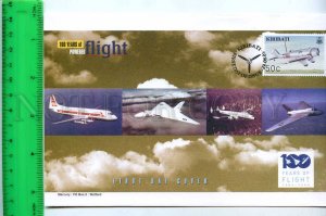 242117 KIRIBATI 100 years of FLIGHT PLANES 2003 year FDC