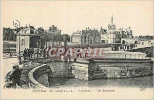 'Old Postcard Chateau de Chantilly L''Entree'