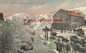 Italy, South Tyrol, Mount Ortler, Hotel Ferdinandschohe, Stengel 1904