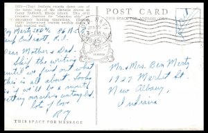 1940s WW2 Obstacle Course U.S. Navy Camp Endicott RI Postcard