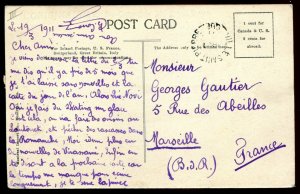 1329 - QUEBEC CITY Postcard 1911 View from Levis. Harbor