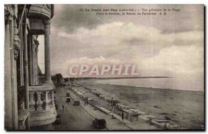 La Baule sur Mer Old Postcard General View of the beach in the distance the t...