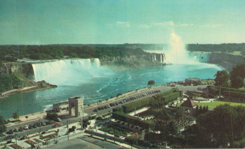 Canada Niagara Falls From General Brock Hotel Ontario Vintage Postcard 08.09