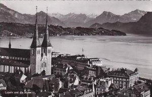 Switzerland Luzern und die Alpen Real Photo