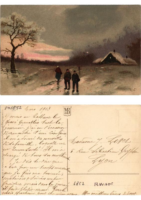 CPA AK Die Natur im Winterkleid Meissner & Buch Litho Serie 1852 (730464)