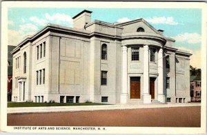 Postcard BUILDING SCENE Manchester New Hampshire NH AM1336