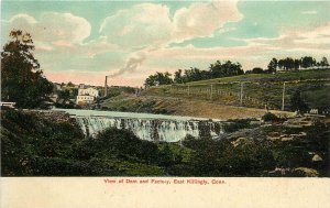 c1907 Postcard; East Killingly CT View of Dam & Factory, Windham County Unposted