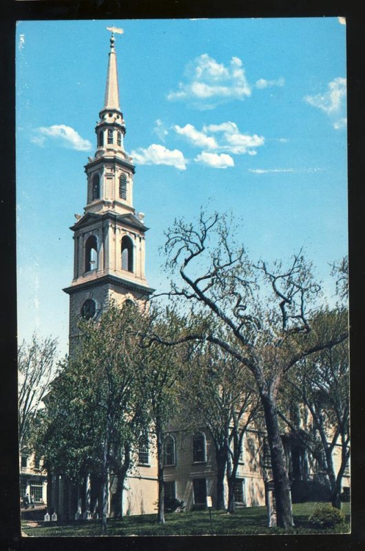 Providence, Rhode Island/RI Postcard, First Baptist Church