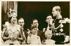H.M. Queen Elizabeth II and Royal Family, RPPC