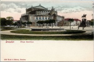 postcard Germany, Dresden Opera House