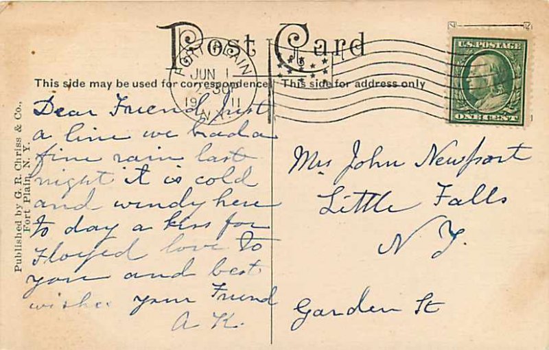 NY, Fort Plain, New York, Farmers & Mechanics Bank, Post Office, Chriss