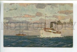 432596 Advertising shipping lines Helsinki Revel Szczecin ship Ariadne PC