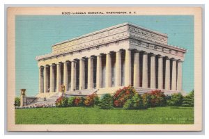 Washington D. C. Lincoln Memorial Postcard c1943 Postmark