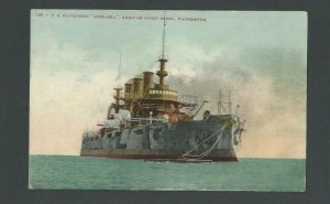 1908 PPC US Battleship Nebraska Built In Puget Sound Wa