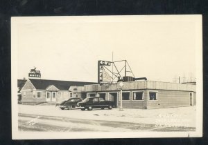 RPPC DEER LODGE MONTANA RESTAURANT CAFÉ OLD CARS REAL PHOTO POSTCARD