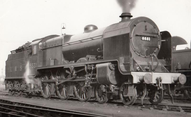 LMS Class 4-4-0 Number 45531 Vintage Train Plain Back Postcard Photo