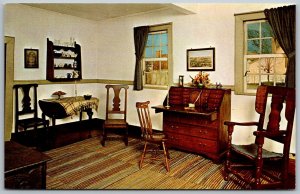 Winston-Salem North Carolina 1960s Postcard Miksch House Best Room Old Salem