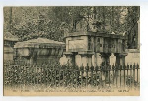 491649 France Paris Molieres grave in the Pere Laches cemetery Vintage postcard