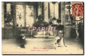 Old Postcard Vittel Source Salee At Pavilion