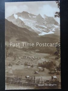 Old RPPC - Wengen mit Jungfrau