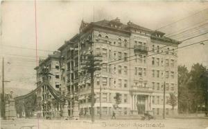 Bransford Apartment C-1910 Salt Lake City Utah Temple Gate RPPC Postcard 5608