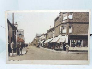 High Street Leiston Suffolk Vintage Postcard Posted 1936