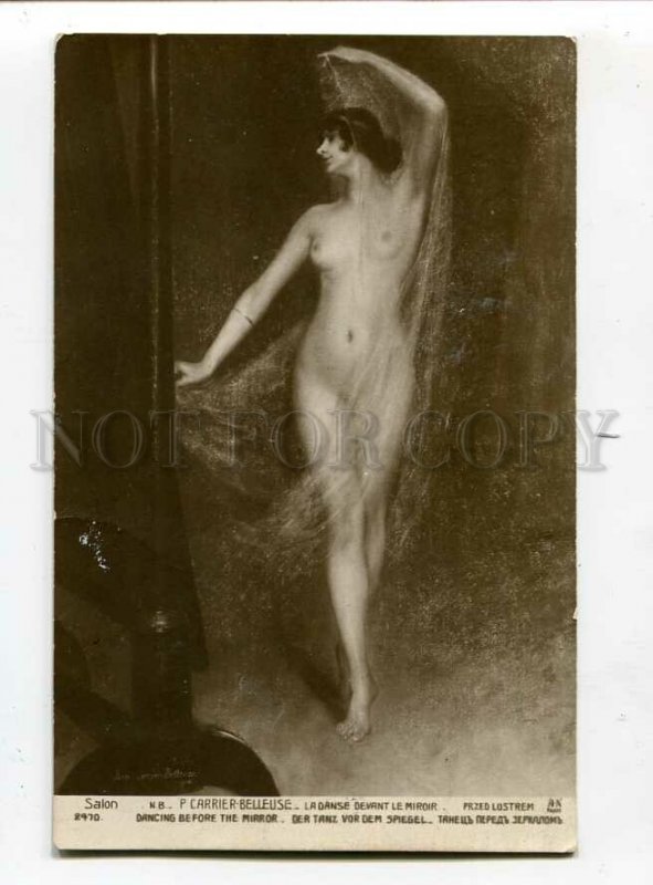 3084465 Nude BELLY DANCER Near Mirror by CARRIER-BELLEUSE Salon