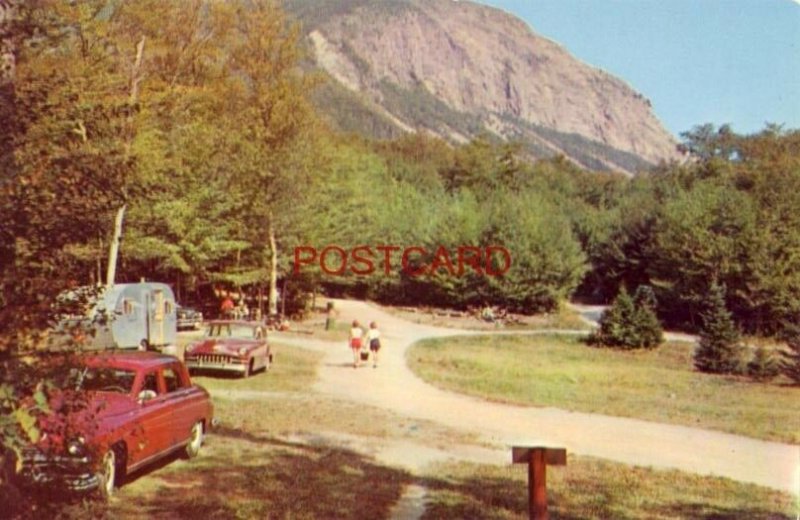 LAFAYETTE CAMPGROUND, FRANCONIA NOTCH, N. H. State camping area at Profile Mt.
