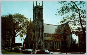 Worcester Massachusetts 1950s Postcard St. Paul's Cathedral