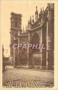 Old Postcard Nevers Cathedrale St Cyr Tour XV and XVI