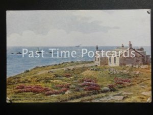 Old PC, First & Last House in England & Longship Lighthouse, by A R Quinton 3764