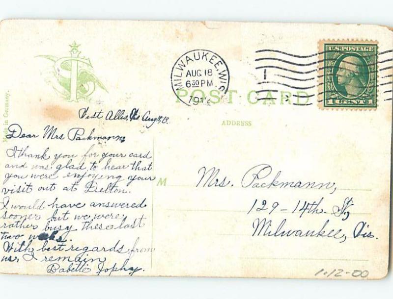 Divided-Back BUILDING Milwaukee Wisconsin WI ho3065